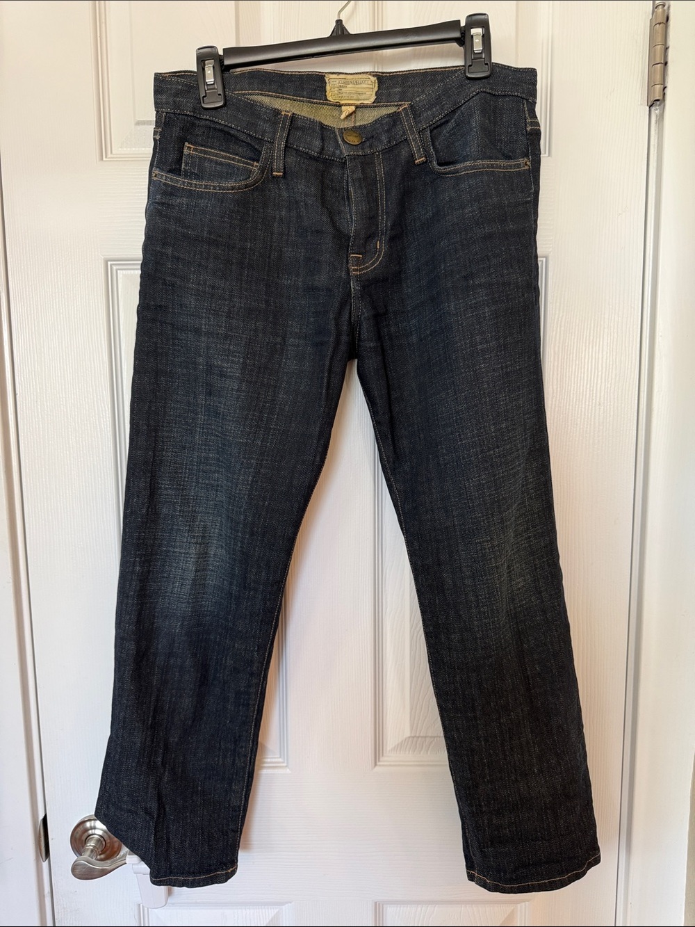 Current Elliot Dark Wash Straight-Leg Jeans - The Boyfriend Sz 26
